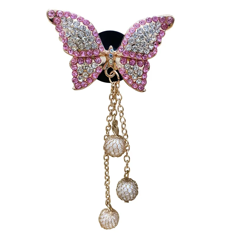 Butterfly Car Air Vent Clip Air Freshener Car Decor Air Outlet Bling Diamond Butterfly Car Accessories Interior For Woman