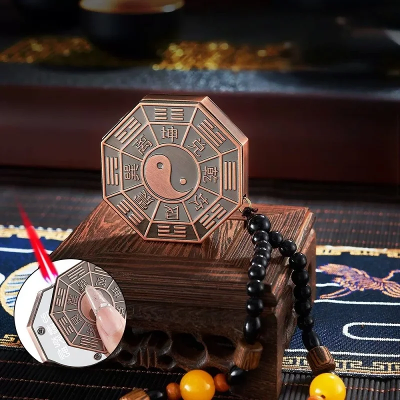 الصينية باغوا الرسم يندبروف لهب أحمر البوتان الغاز أخف في الهواء الطلق المحمولة حبة سوار شخصية ولاعات التدخين الهدايا