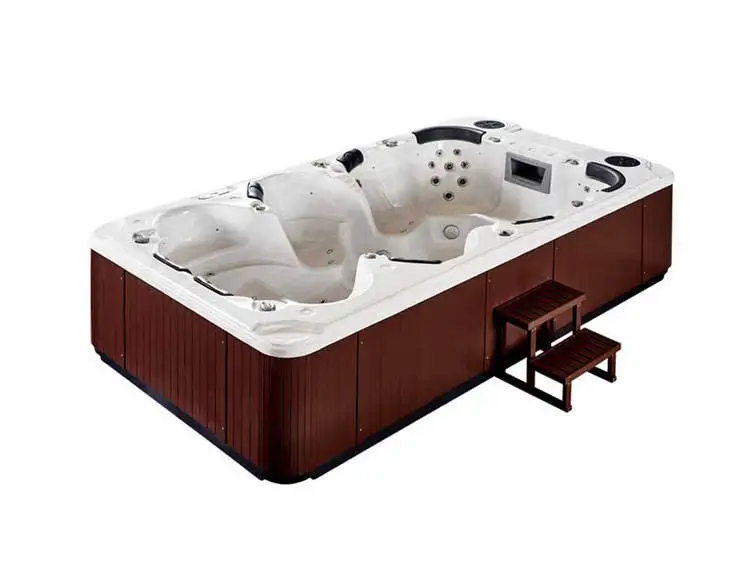 Outdoor Spa Tub, Modern Eco-friendly Freestanding Whirlpool Massage Hot Tub