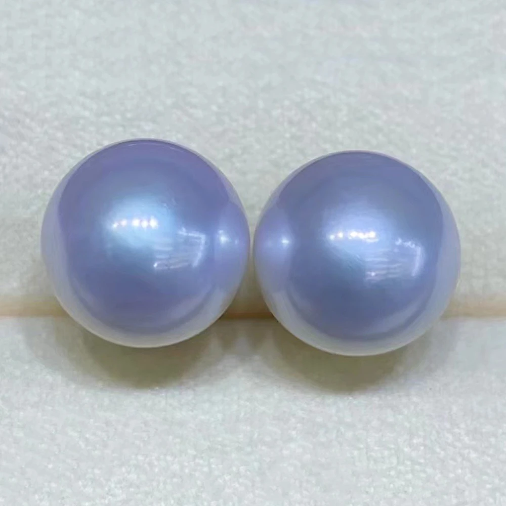 Mirror Surface Natural Edison Pearl Classic Simple Stud Earrings with 10-11mm Fine Translucent White Pearl Bead and 18K Gold Pin