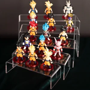 Stand Riser Display Akrilik Bentuk U, Showcase Rak Riser Display Perhiasan Bening Untuk Sepatu Cupcake Pencuci Mulut Tampilan Figur Anime 10 stand action figure penjualan terbaik - №