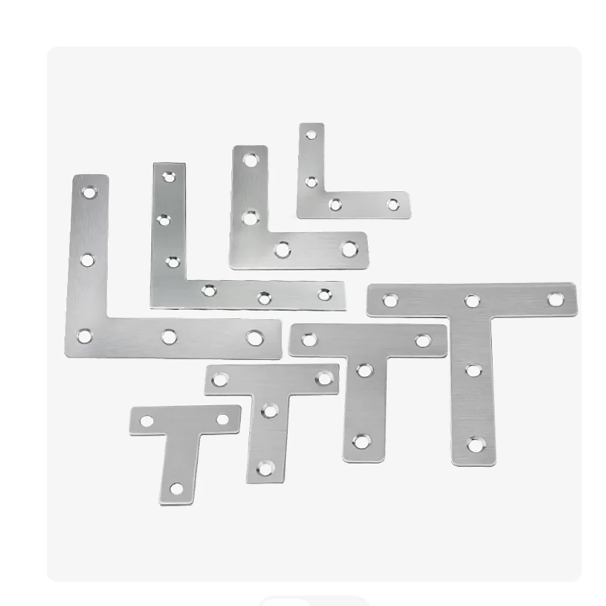 1PC Stainless Steel Corner Code 90 Degree Right Angle T/L-shaped Furniture Angle Iron Window Wooden Door Fixing Bracket