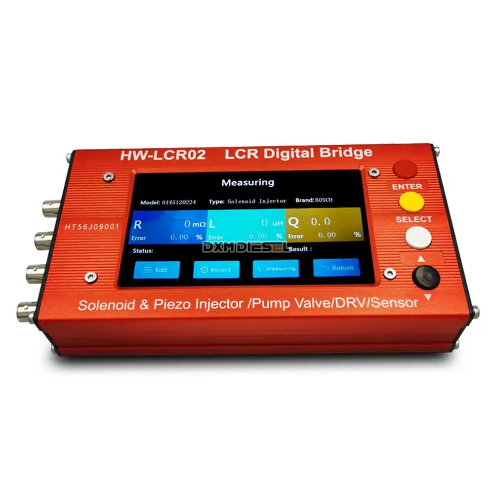 

DXM LCR digital bridge HW-LCR02 common rail diesel fuel solenoid piezo injectors LCR tester