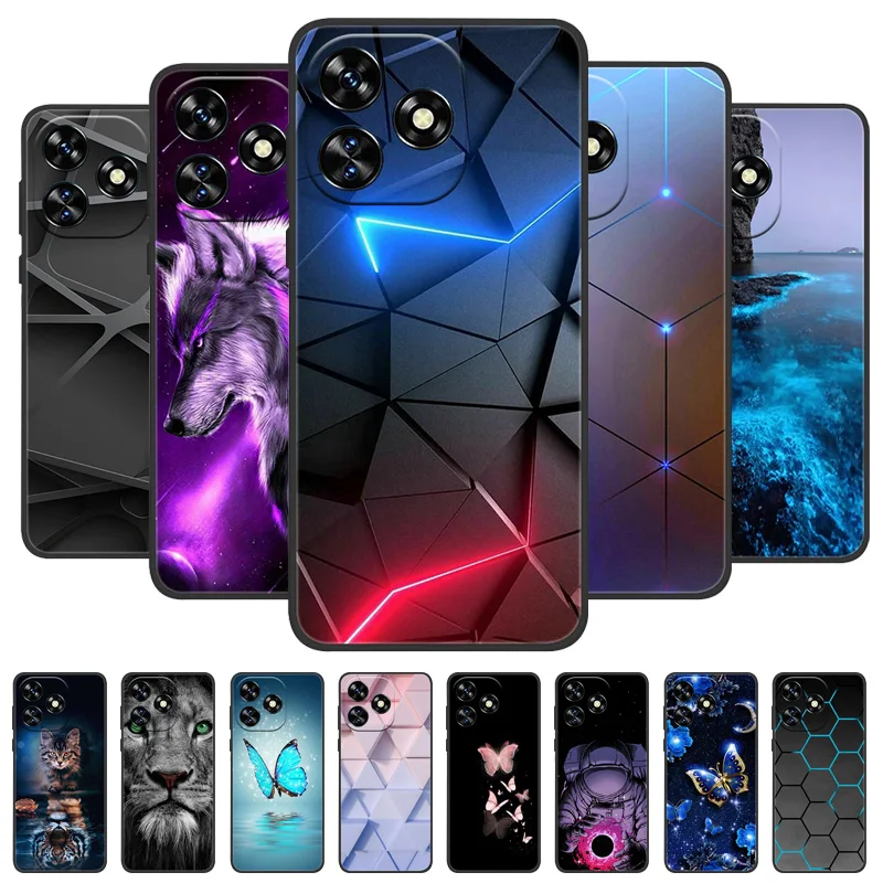 

For Oukitel C51 Case C 51 Phone Cover Wolf Lion Soft Silicone TPU Coques for Oukitel C51 OukitelC51 Shockproof Funda