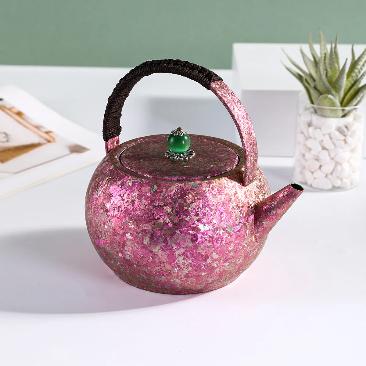 New Luxury Pure Titanium Small Teapot Household Tea Boiling Portable Cup Suit For Outdoor Home Coffee & Tea Sets