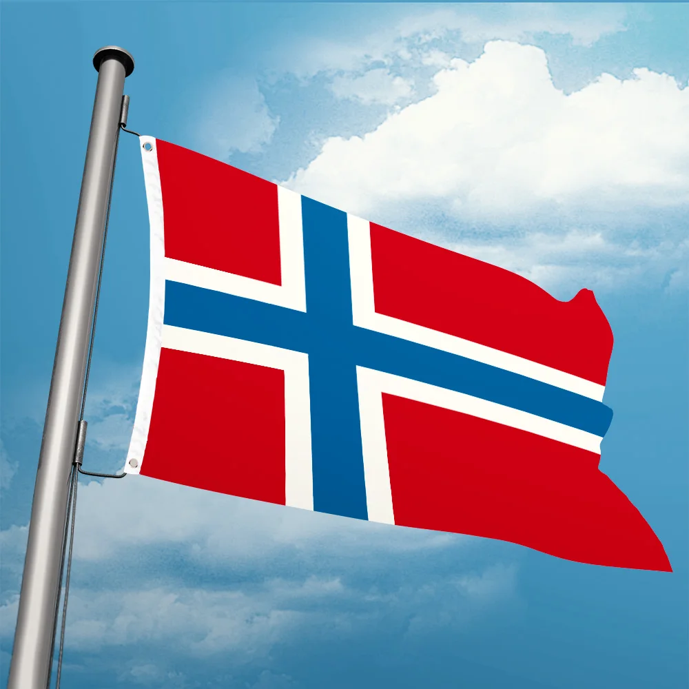 Norway Flag Nation 3ft x 5ft Polyester Country Banner Flying150* 90cm Custom All Over The World Worldwide Outdoor Indoor Use