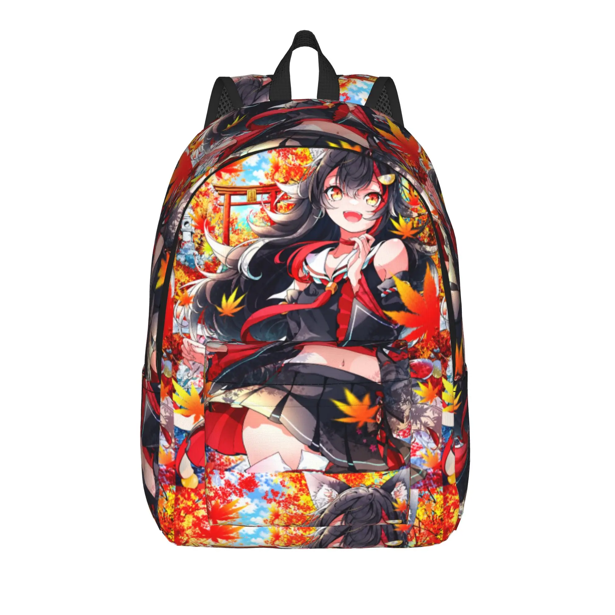 Hololive Gamers Ookami Mio Autumn Backpack  Sport Backpacks Boy Girl High Quality Print High School Bags Streetwear Rucksack