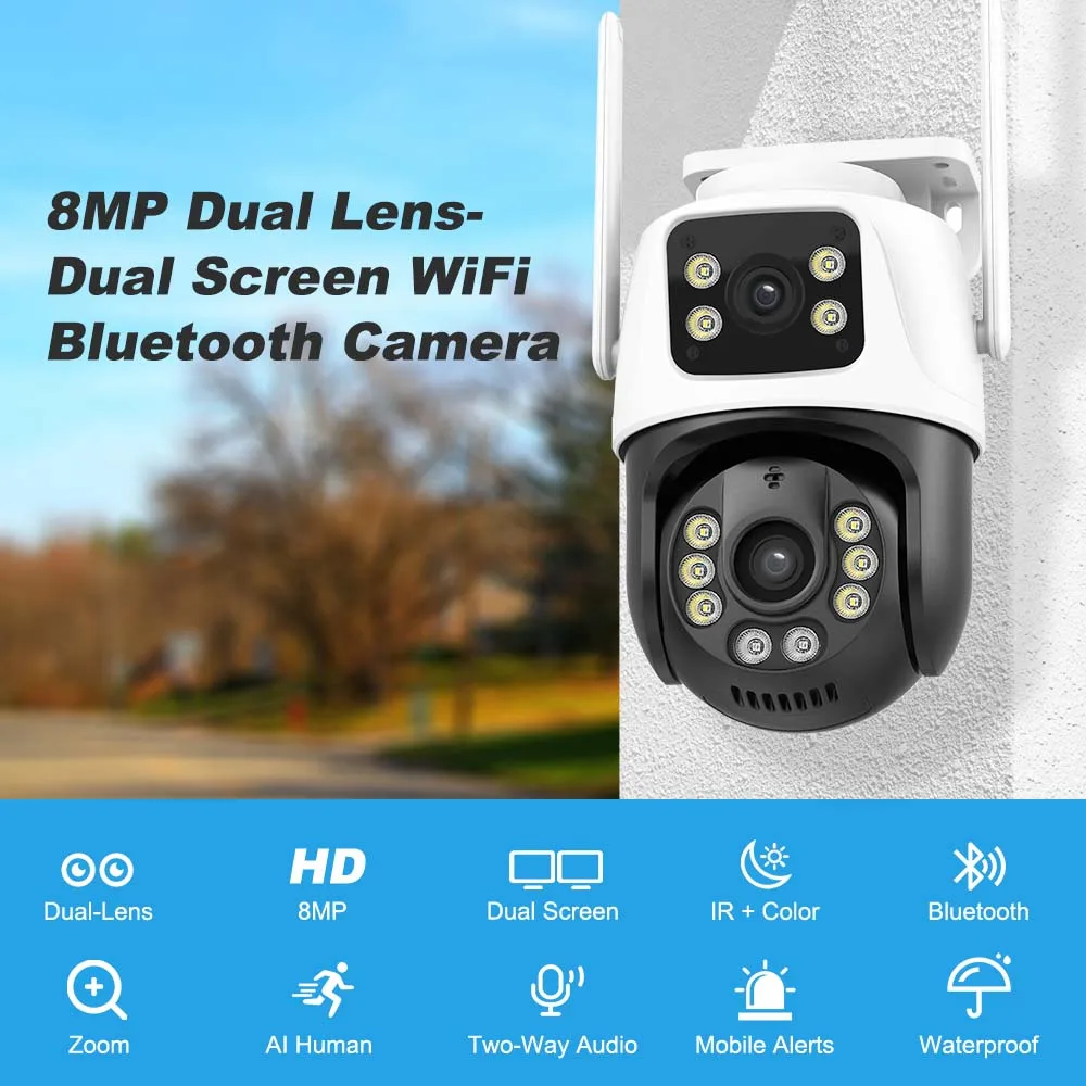 Caméra IP Wi-Fi Dôm PTZ 8MP - SD8P Blanc Au Millur Prix - Foto 12