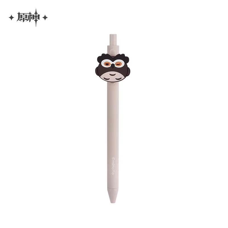 Anime Genshin Impact Diluc Xiao Teyvat Metal Stationery Sign Ballpoint Gel Pen Cosplay Student Rollerball Pen Birthday Gifts