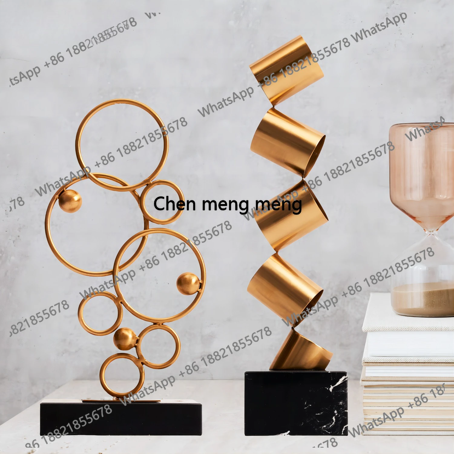 Modern Art Abstract Metal Sculpture Handmade Metalwork Statue Creative Irregularly Figurines For Home Hotel Decor Ornament