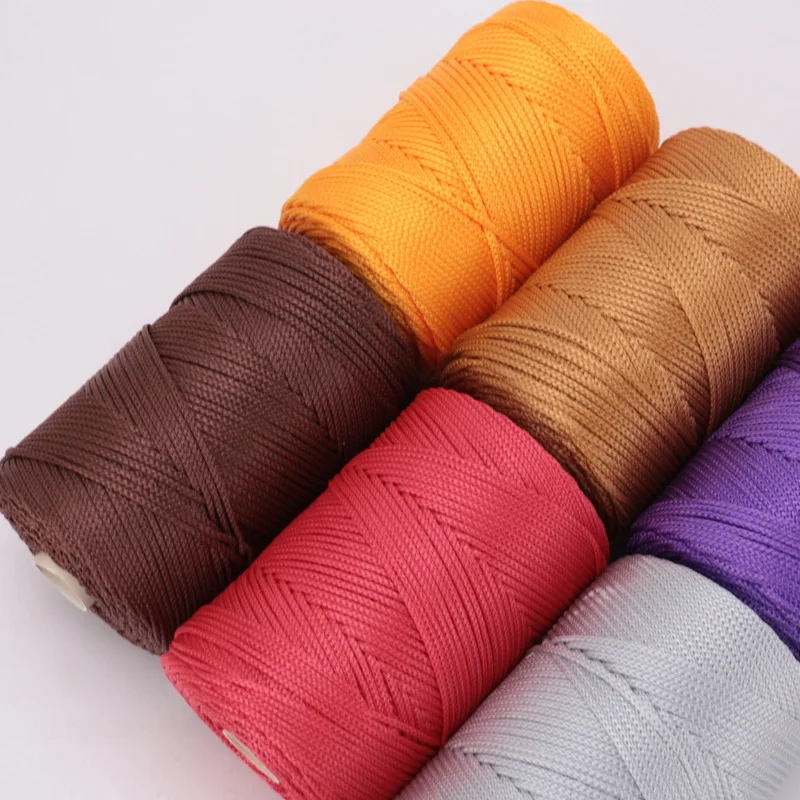 1pcs 230 Grams Nylon Cord Thread Crochet Hollow Line Macrame DIY Knitting Chunky Yarn Light Viscose Ice Rope Summer Sun Hat