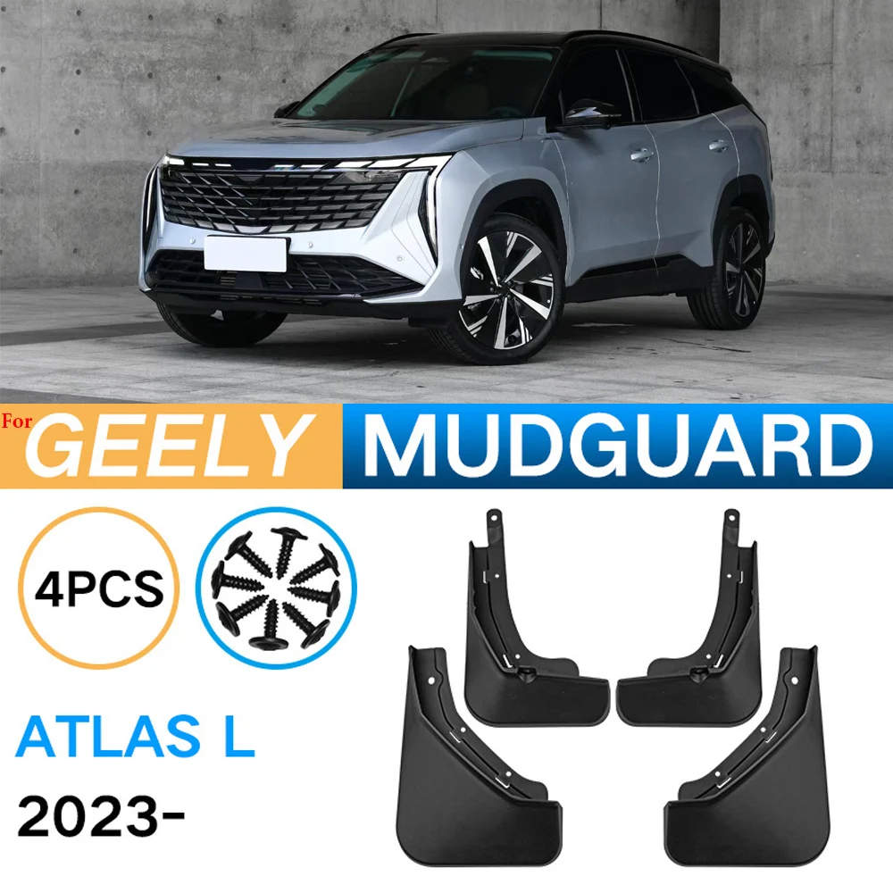 

4PCS New-styling For Geely Atlas L 2023 Mudguards Mud Flaps Splash Guards Front Rear Wheels Fender Car Accessories