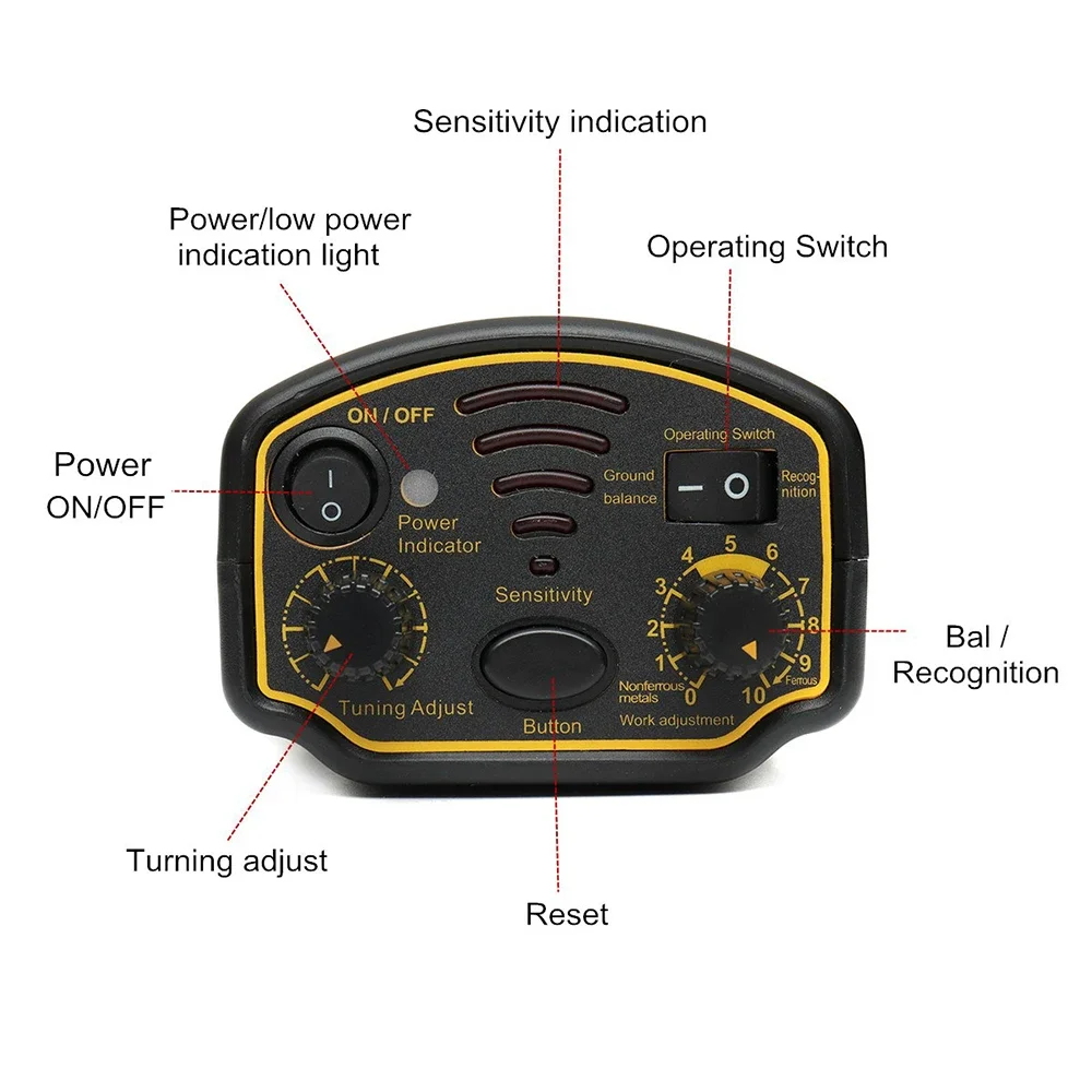 Unterirdischer Gold metall detektor maximale Tiefe 3m ar944 Scanner finder Goldgräber Schatz suchender Jäger