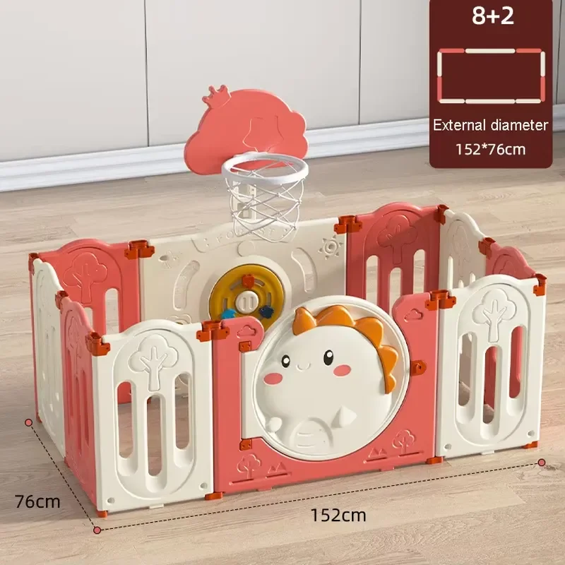 Foldable Plastic Baby Play Fence Indoor Safety Gate for Kids Removable Playground Barrier Eco Friendly Small Door Design - view 6