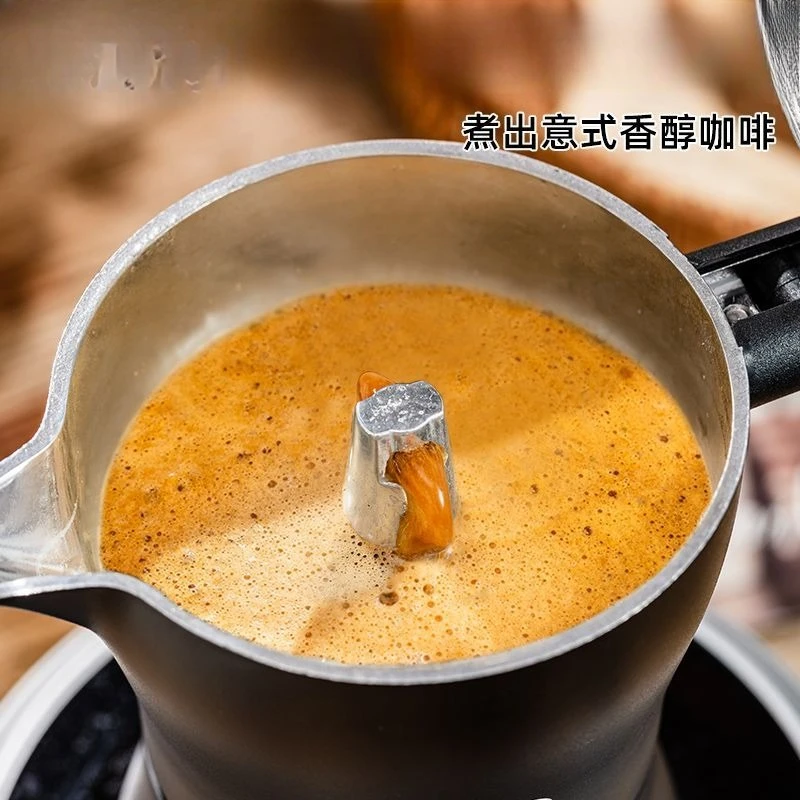 Mocha Pot Set Small Fresh Grinding Coffee Hand Grinder