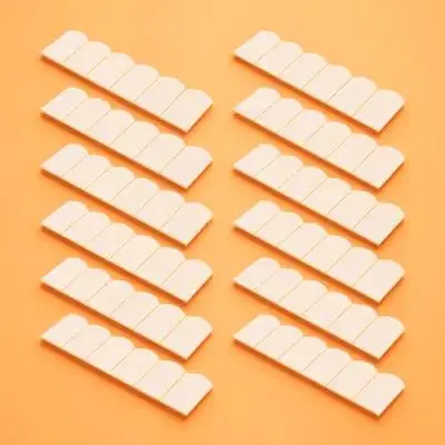 

24Pcs Mini Wood Beige Birch Accessories Decorative Model Supplies Mini Roof Tile Prop Roof Tile Furniture