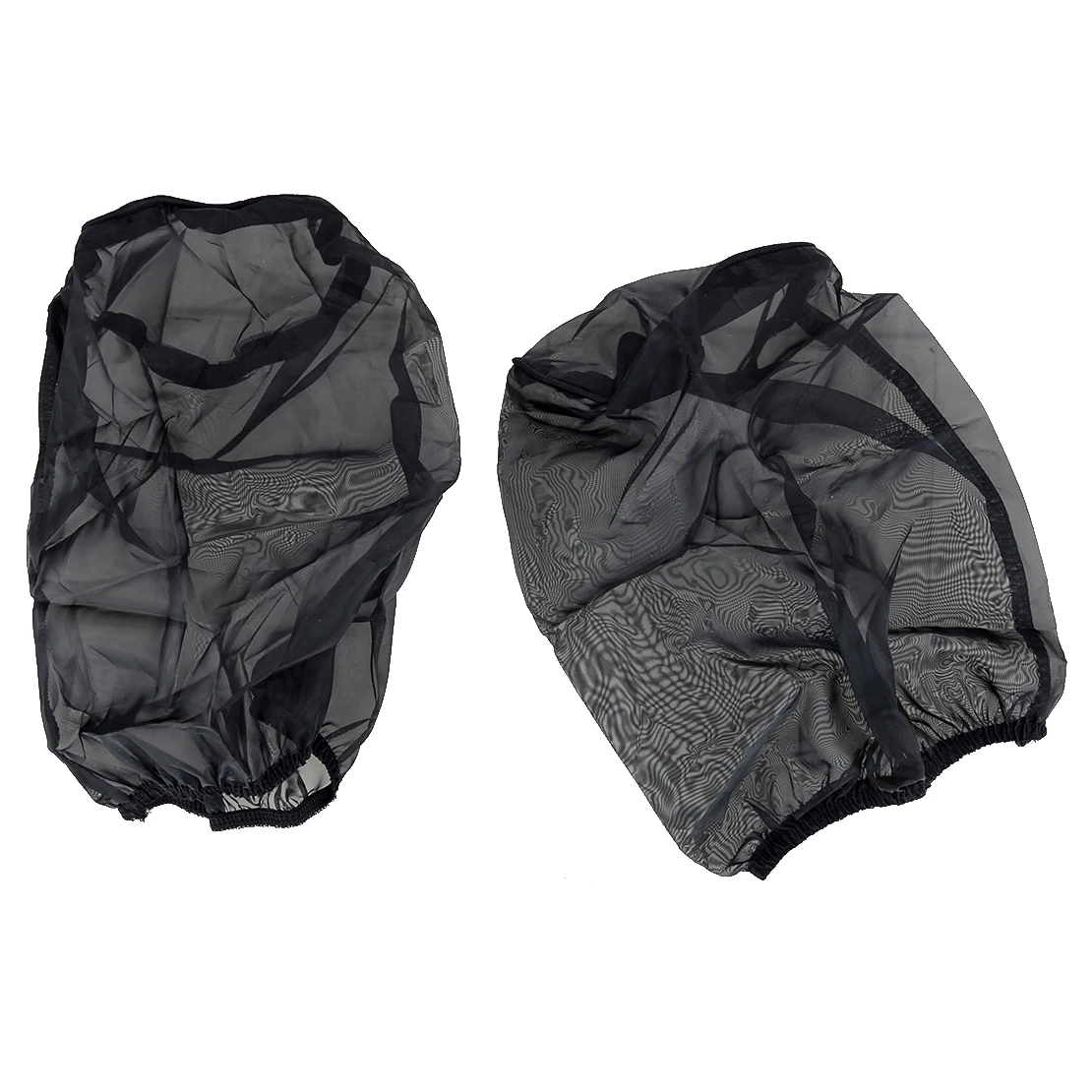 2Pcs Black 35mm Pods K+N Style Air Filter Outerwears Protector Cover Polyester Cloth Fit for Yamaha ATV Banshee