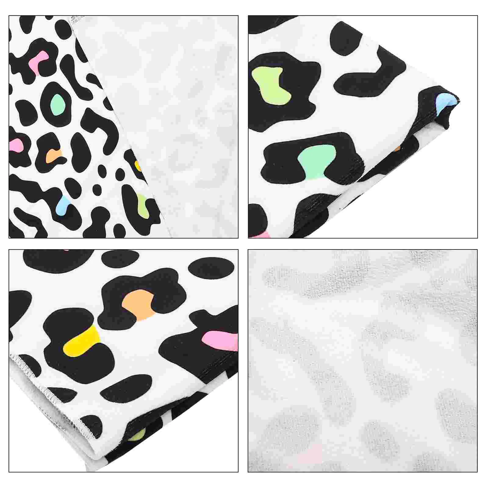 Toalla de baño con estampado de leopardo para gimnasio, playa transpirable, cómoda fibra decorativa para fiesta de natación