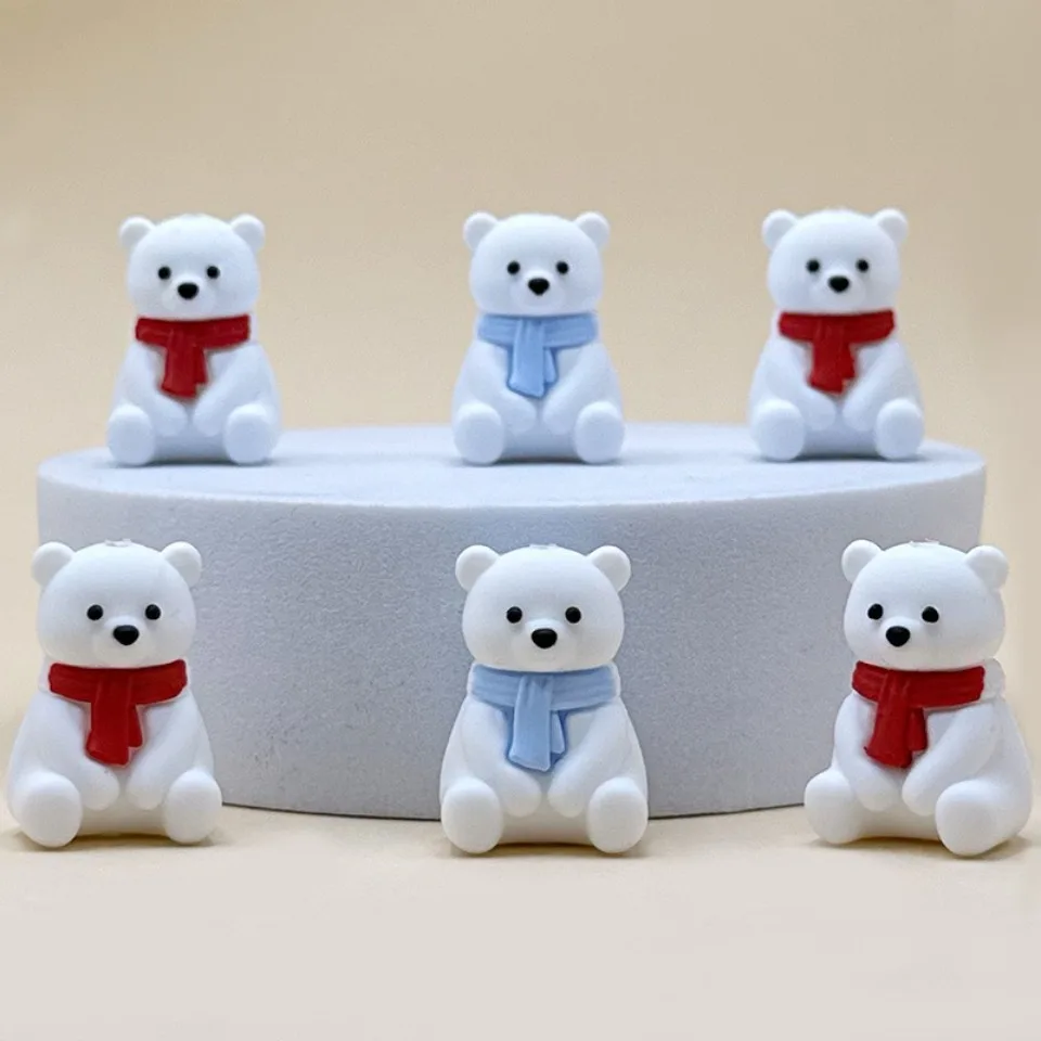 20pcs New 3D Silicone Beads Food Grade Teether beads For Jewelry Making DIY Pacifier Chain Necklace Jewelry Accessories