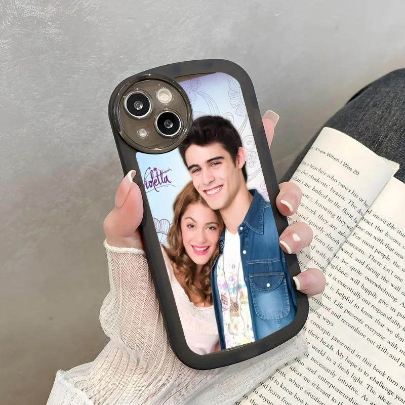 Violetta Tv Show Cell Phone Case For IPhone 15 14 Pro Max 11 12 13 Mini X XR XS 7 8 Plus Angel Eyes Big Pupil Lens Silicone