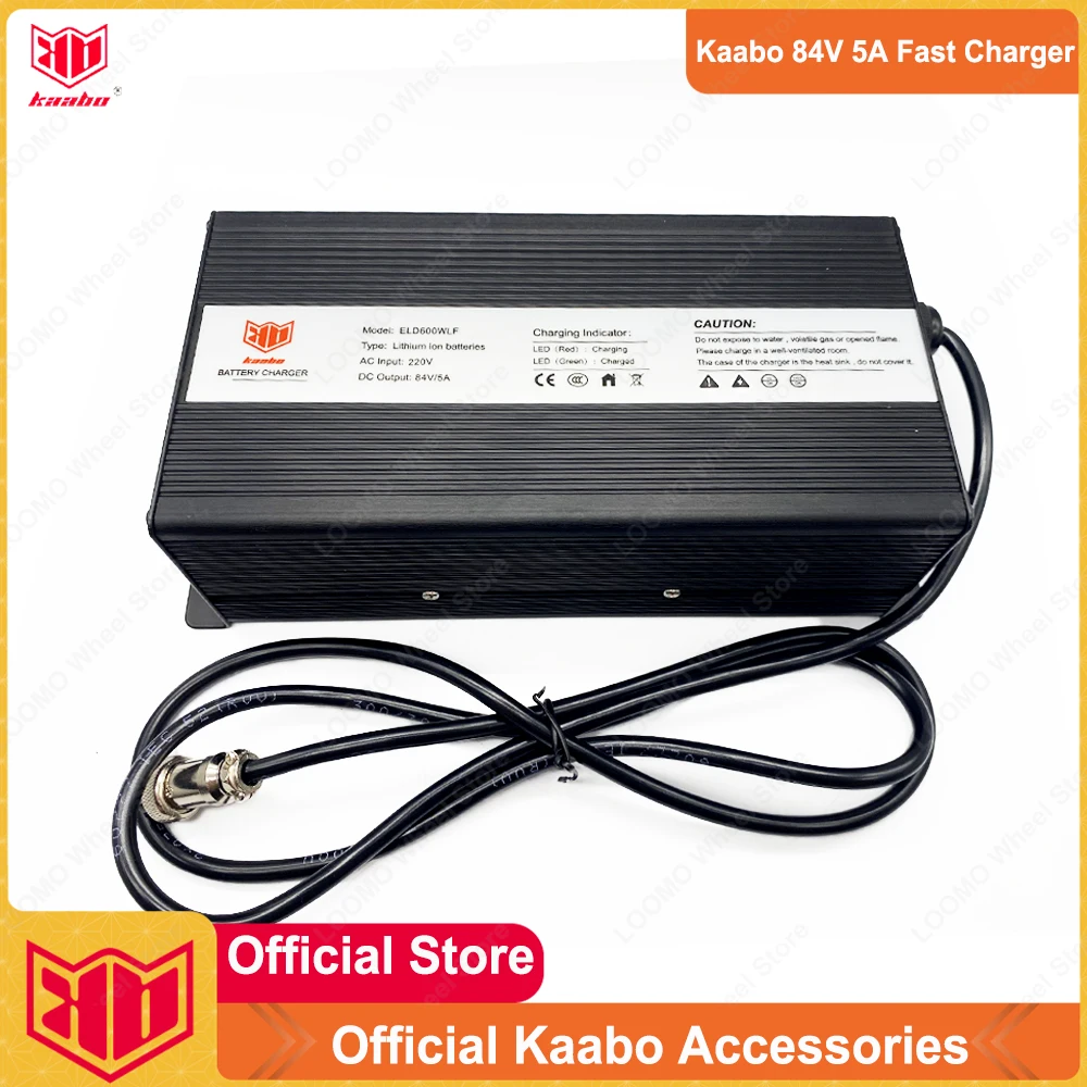 Original Kaabo 84V 5A Fast Charger for 72V Kaabo Wolf King+ Kaabo Wolf King GT Pro/Pro+ 72V 35Ah Electric Scooter