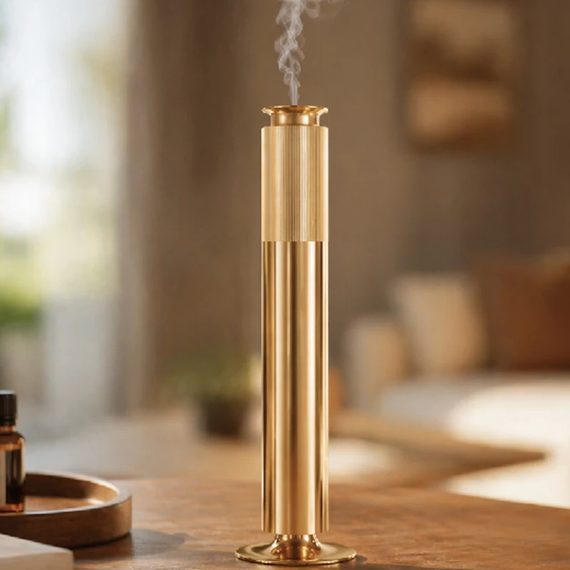 Battery Luxury Smart Aroma Diffuser Waterless Essential Oil Scent Machine Type-C Charging RGB Ambient Light  for Home Office Use