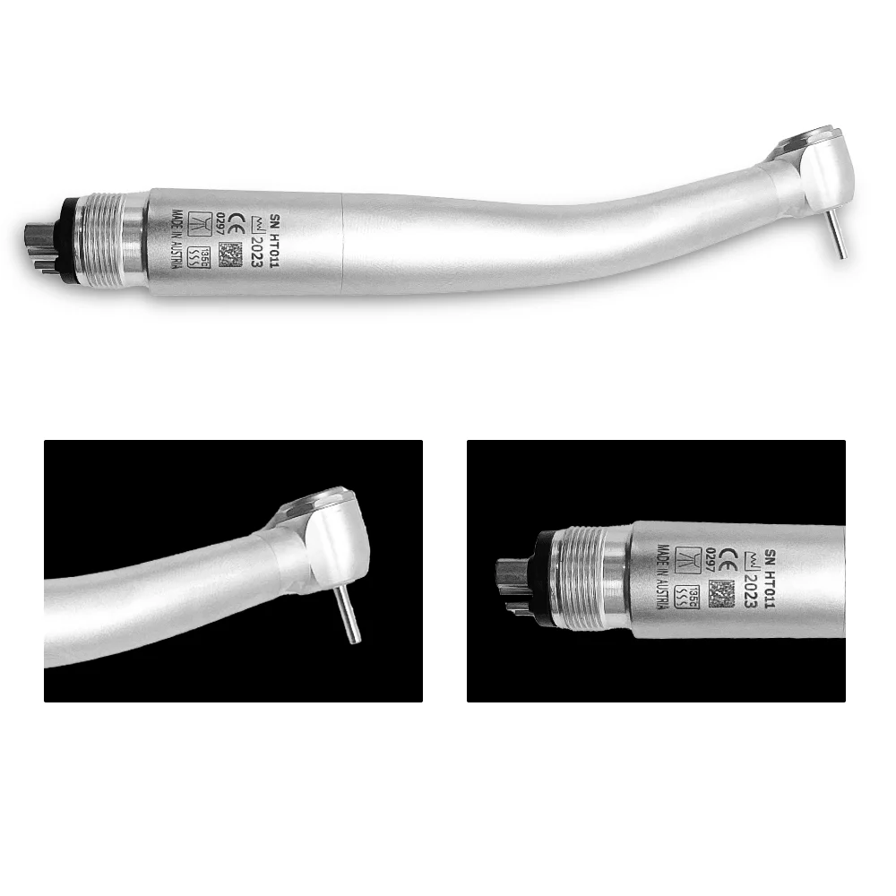 Dental High Brightness LED Handpiece, Alto brilho, Botão principal padrão de 2 furos, Rolamento cerâmico, Equipamentos odontológicos