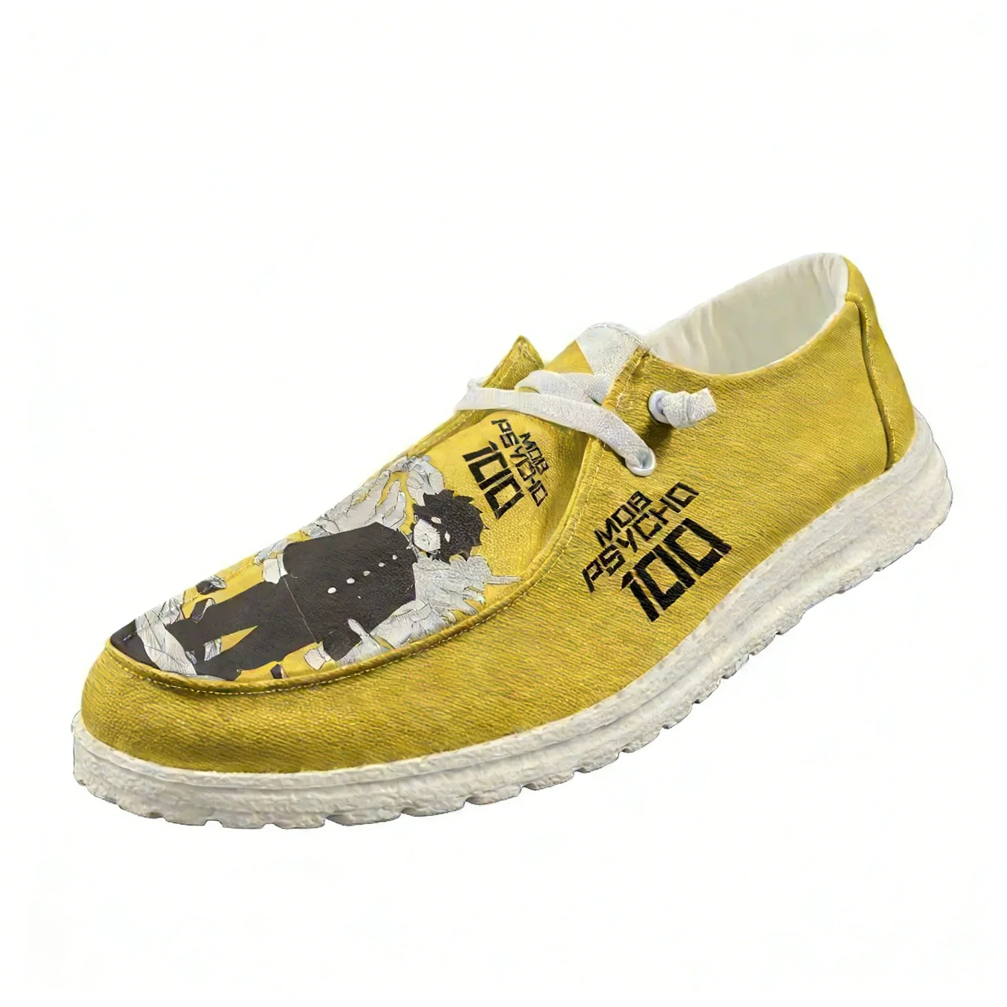 

Повседневная обувь Mob Psycho 100 для мужчин и женщин, дышащая обувь на плоской подошве, легкая модная обувь с узором для дома и улицы, обувь на заказ