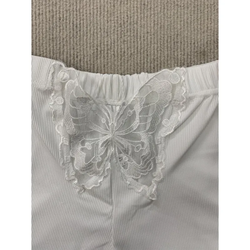 Butterfly Lace Shorts Feminine And Flirty Summer Design With Delicate Sheer Accents And Chic Comfort Fit