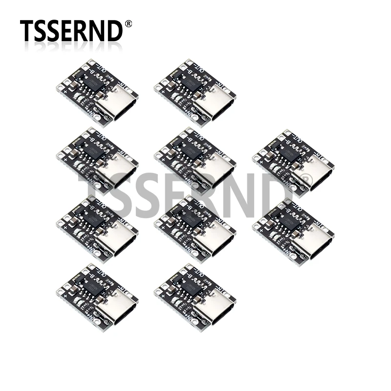5/10pcs TP4057 1A 3.7V Lithium Battery Charging and Discharging Board with Protection Type-C USB C Li-ion Battery Charging Board