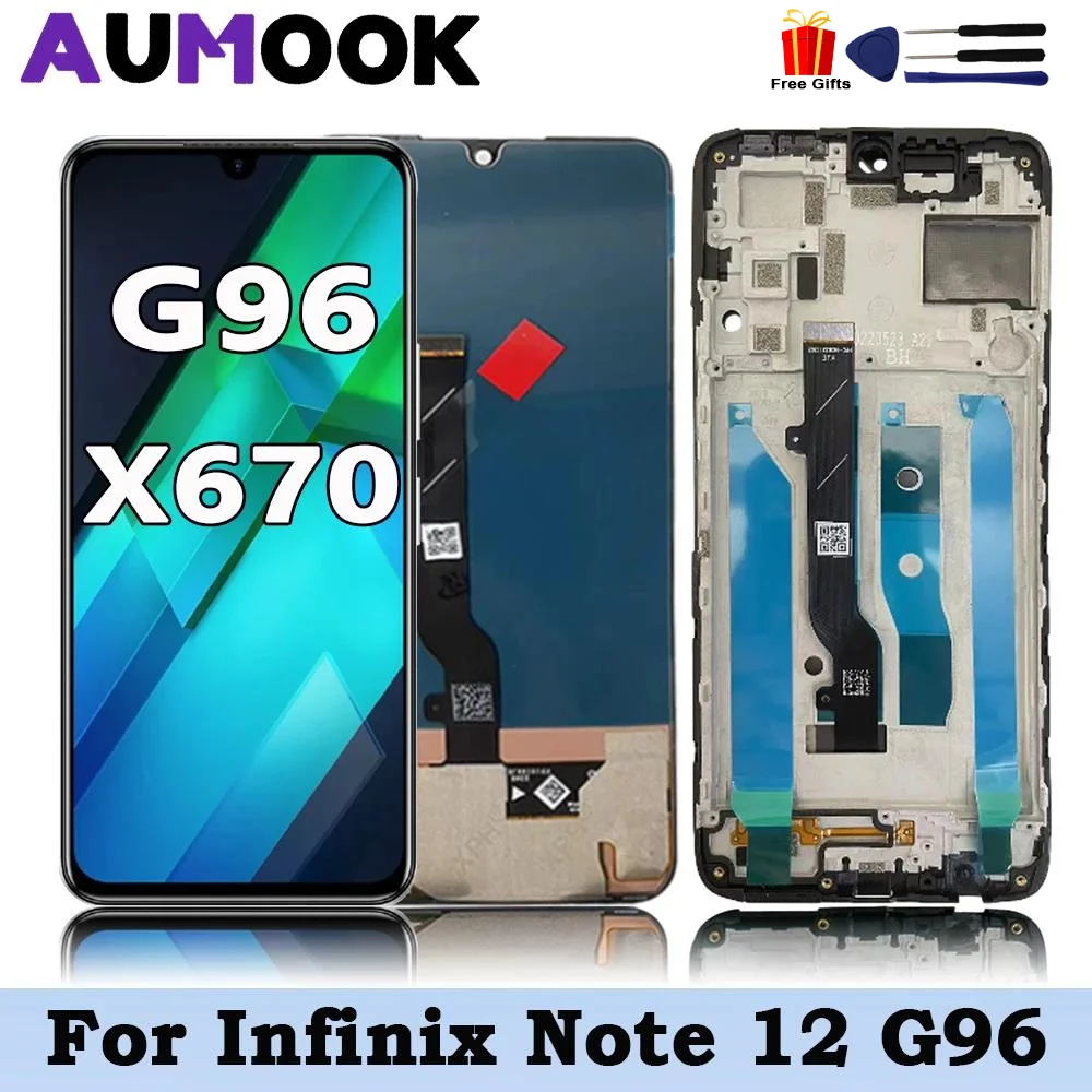 6.7'' AMOLED for Infinix Note 12 G96 X670 LCD Display Touch Screen Digitizer Assembly For Infinix Note12 G96 LCD Replacement