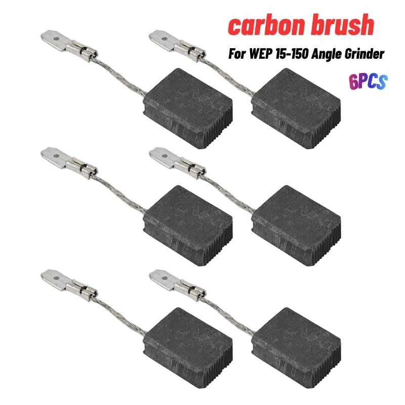 

6pc Carbon Brush For Metabo 316055220 For WEP 15-150 Angle Grinder Carbon Brush Electric Drill Carbon Fiber Carbon Brushes Power