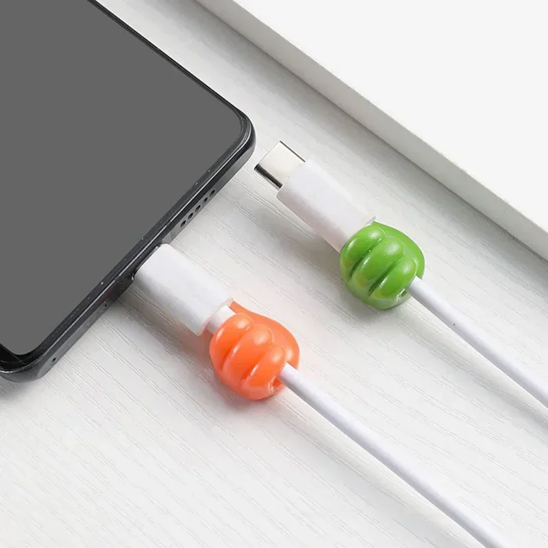 6/10Pcs Creative Silicone Thumb Wall Hook Self-Adhesive Thumb Key Hanger Hook Home Data Cable Clip Wire Desk Organizer Storage