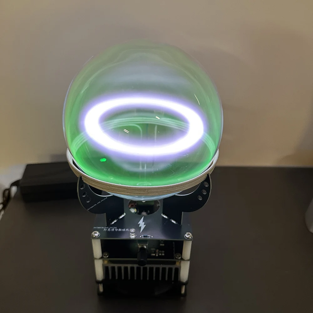 Plasma Ring Light - Inert Xenon Ball Ark Reactor Quantum Fusion Display, Angel Halo Energy Sphere Scientific Lamp
