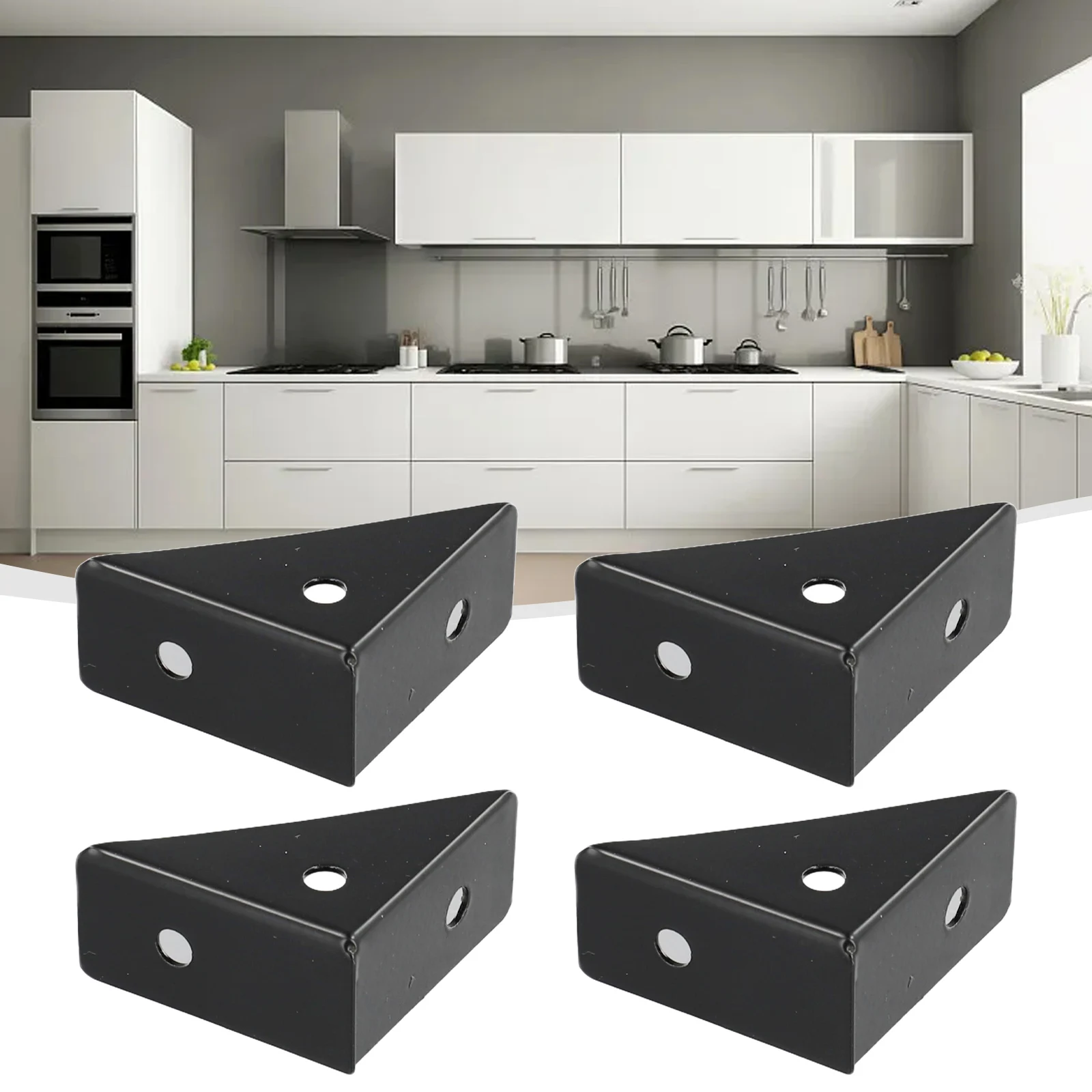 Solid Support Iron Angle Brackets Hardware Accessorie Package Contents Protector Solid Support Specifications Black White