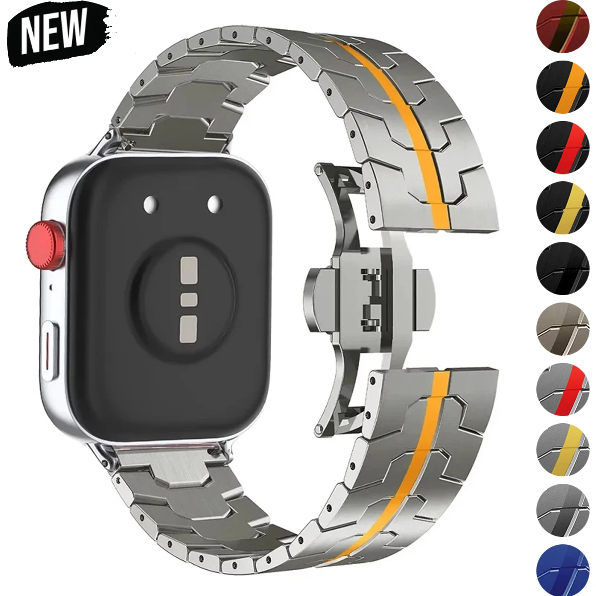 

Ремешок из нержавеющей стали для Huawei Watch Fit 4 4pro 3, роскошный металлический ремешок для Huawei Watch Fit 4, аксессуары для умных часов-браслета