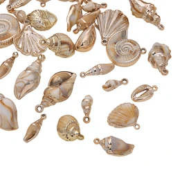 1/2Pc/Bag Acrylic Shell Pendant Unique Pendant Beads Handmade DIY Bead Bracelet Earrings Jewelry Accessories Materials