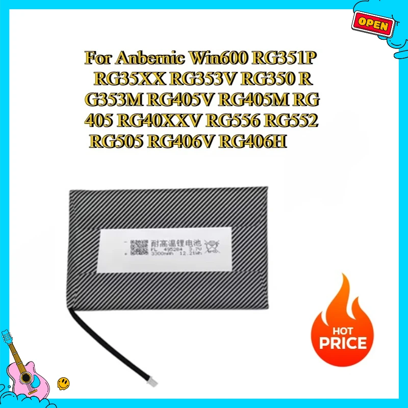 Nova bateria para anbernic win600 rg351p rg35xx rg353v rg350 rg353m rg405v rg405m rg405 rg40xxv rg556 rg552 rg505 rg406v rg406h