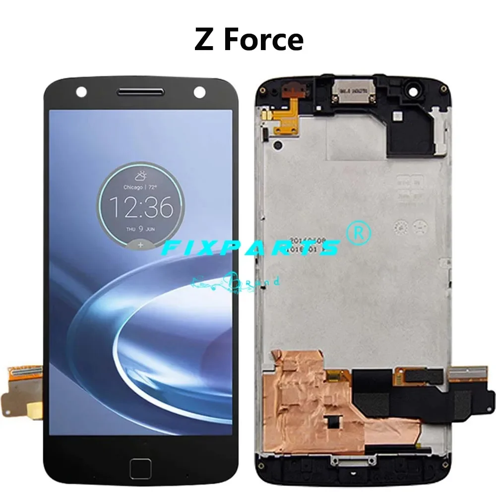 High Quality For Motorola Moto Z Force LCD Display Touch Screen Digitizer Assembly XT1650 LCD For Moto Z Display