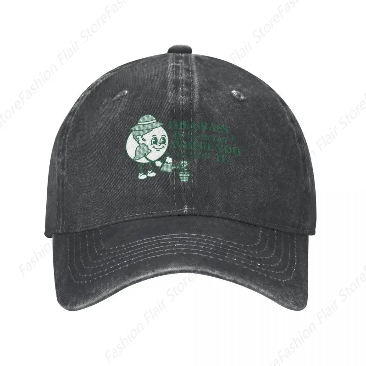 The Grass Is Greener Where You Water It Earth Cowboy Hat Hood Golf Cap Men's Hats Women's