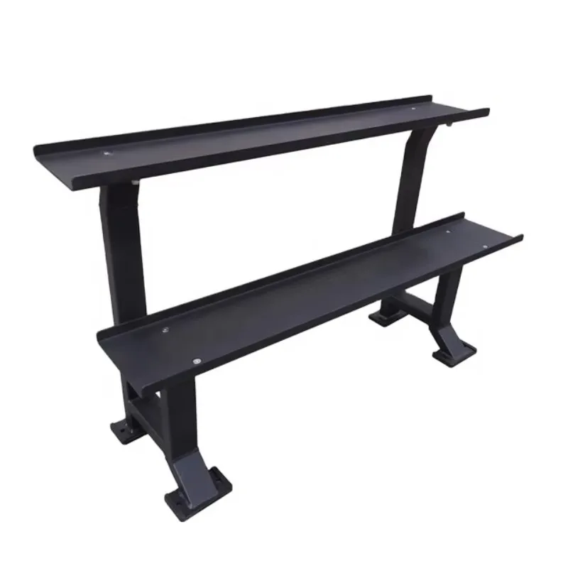 Multi-Functional Dumbbell and Kettlebell Storage Rack Commercial Gym Fitness Equipment Stable Durable Structure for Fitness