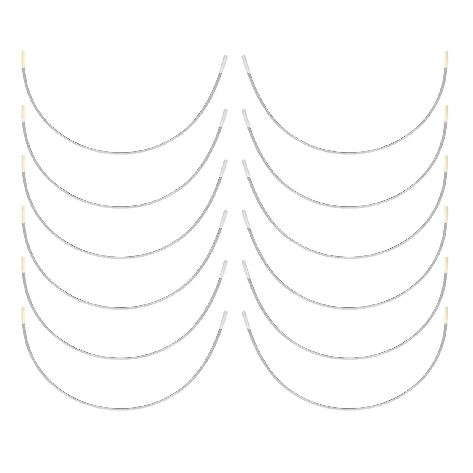 12 PCS Stainless Steel  Bra Underwire, Convenient for Handmade Bra,  Support the Breast