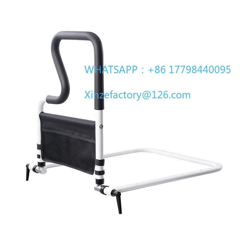 

Customizable foldable bedside armrest for the elderly to get up