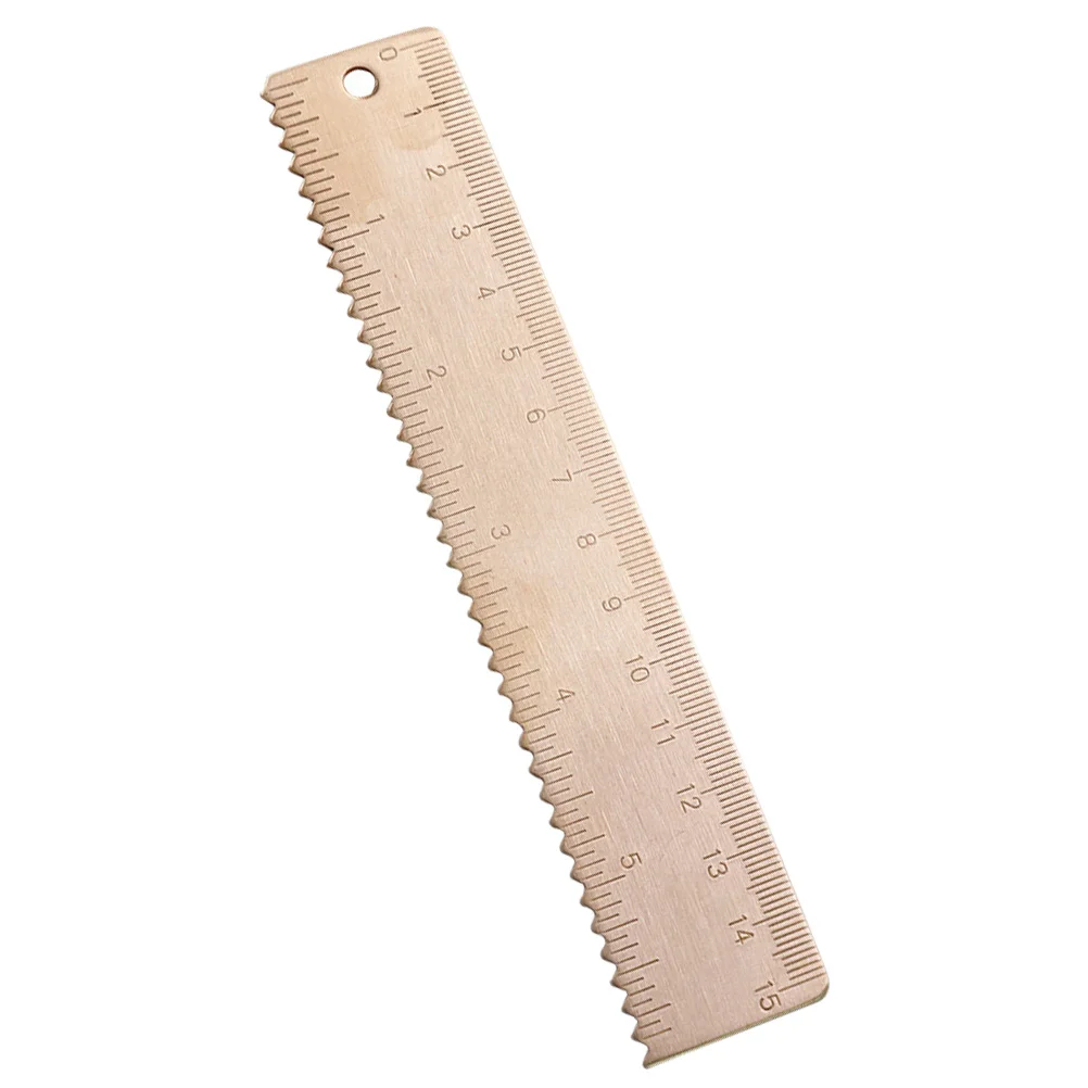 Brass Ruler Double Scale 150mm Measuring Straight Thick Multifunctional Student School Student Brass Ruler Supplies