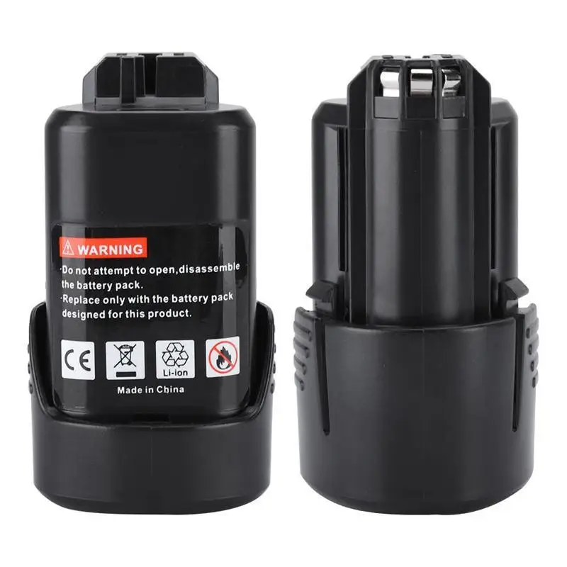 12V BAT411 Lithium Replacement Battery for BOSCH BAT412A BAT413A GSR120-LI Rechargeable Drill Battery Long Lasting Power