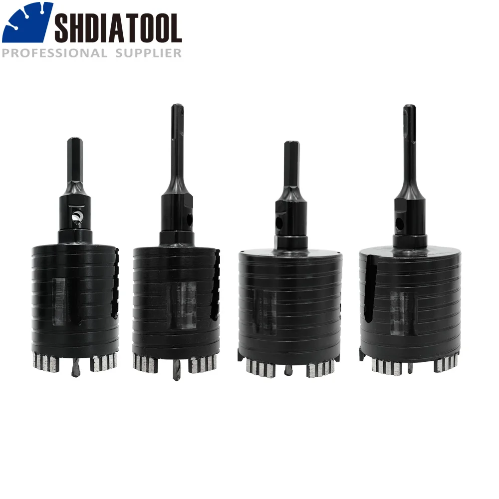 

SHDIATOOL 1Pc Dia68/82mm Laser Welded Diamond Core Drill Bit 5/8-11 Thread Center Drilling Core Bit With SDS-Plus or Hex Adapter