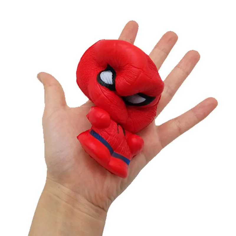 

Marvel Anime Dolls Spider-Man Hulk Iron Man Kawaii PU Stress Relief Squishy Toys Children Birthday Gift Stress Reliever Toys