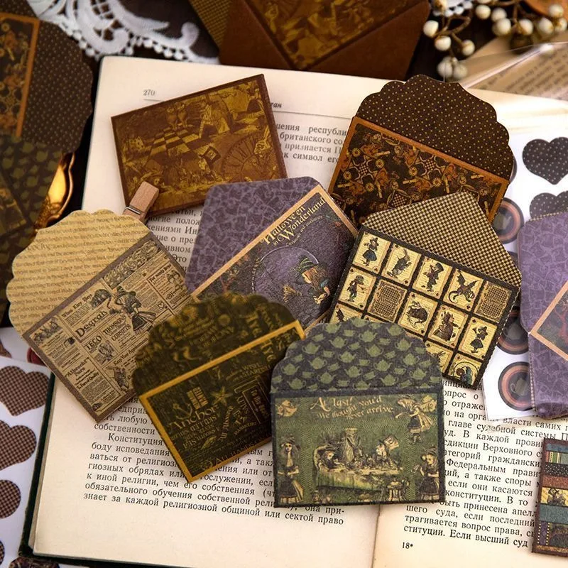 

Vintage Mini Envelope Set - European Junk Journal Scrapbooking Supplies Gift Blessings and Artistic Expression