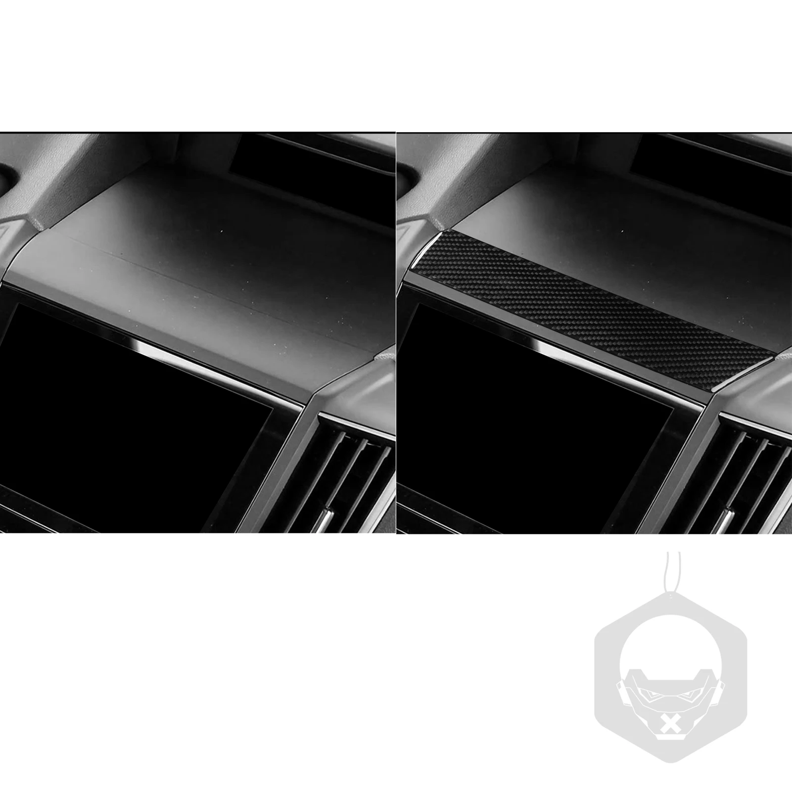 Real Soft Carbon Fiber For Subaru Forester 2019-2024 Car Dashboard trim panel Customizable Car Stickers Interior Accessories