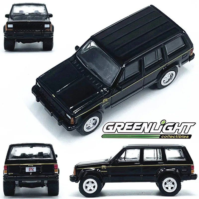 

1:64 Green Light 1993, коллекция моделей автомобилей из сплава Jeep, подарочные украшения, новинка с упаковкой